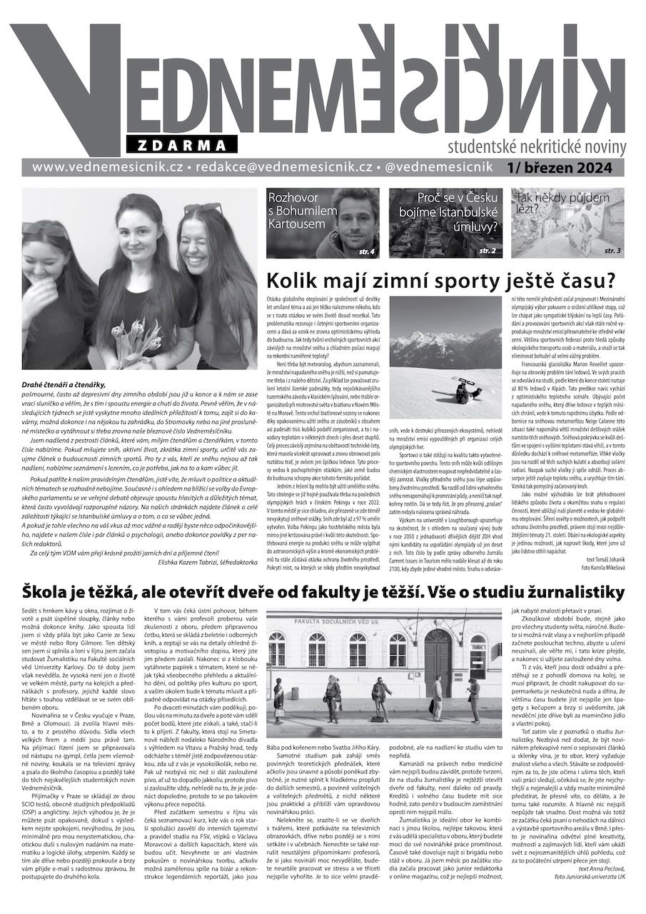 Obálka výtisku 1/březen 2024