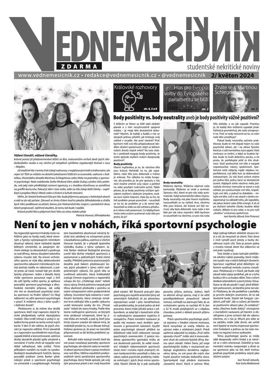 Obálka výtisku 2/květen 2024
