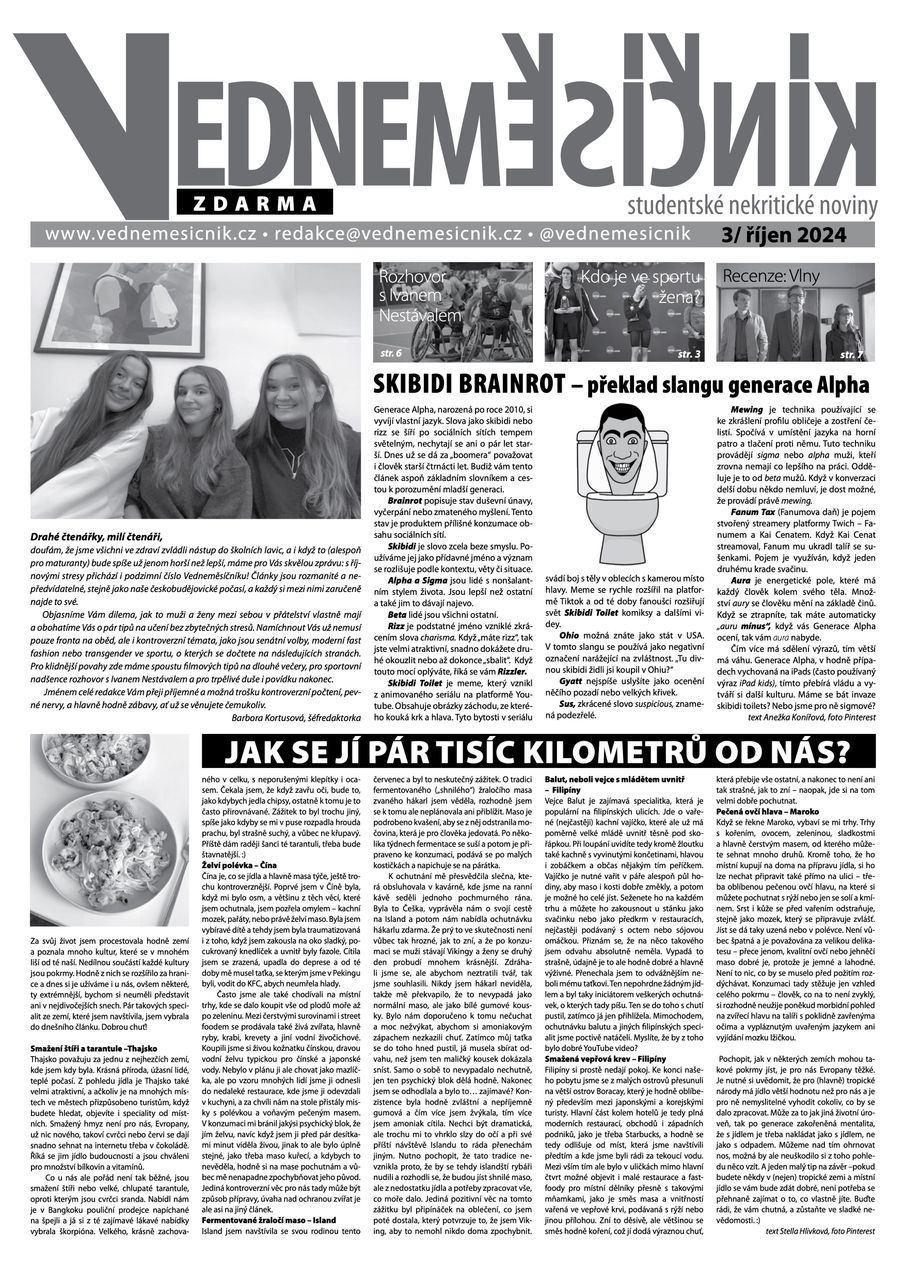 Obálka výtisku 3/říjen 2024