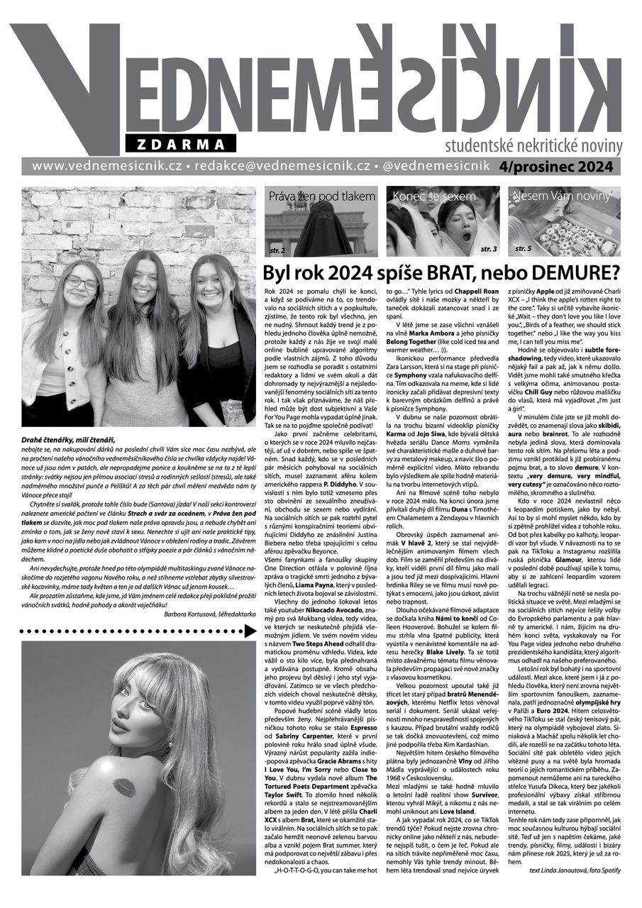 Obálka výtisku 4/prosinec 2024