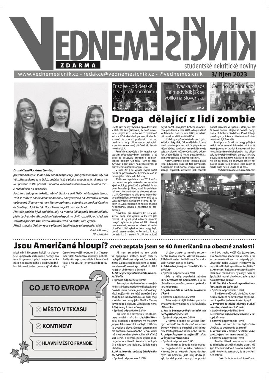 Obálka výtisku 3/říjen 2023