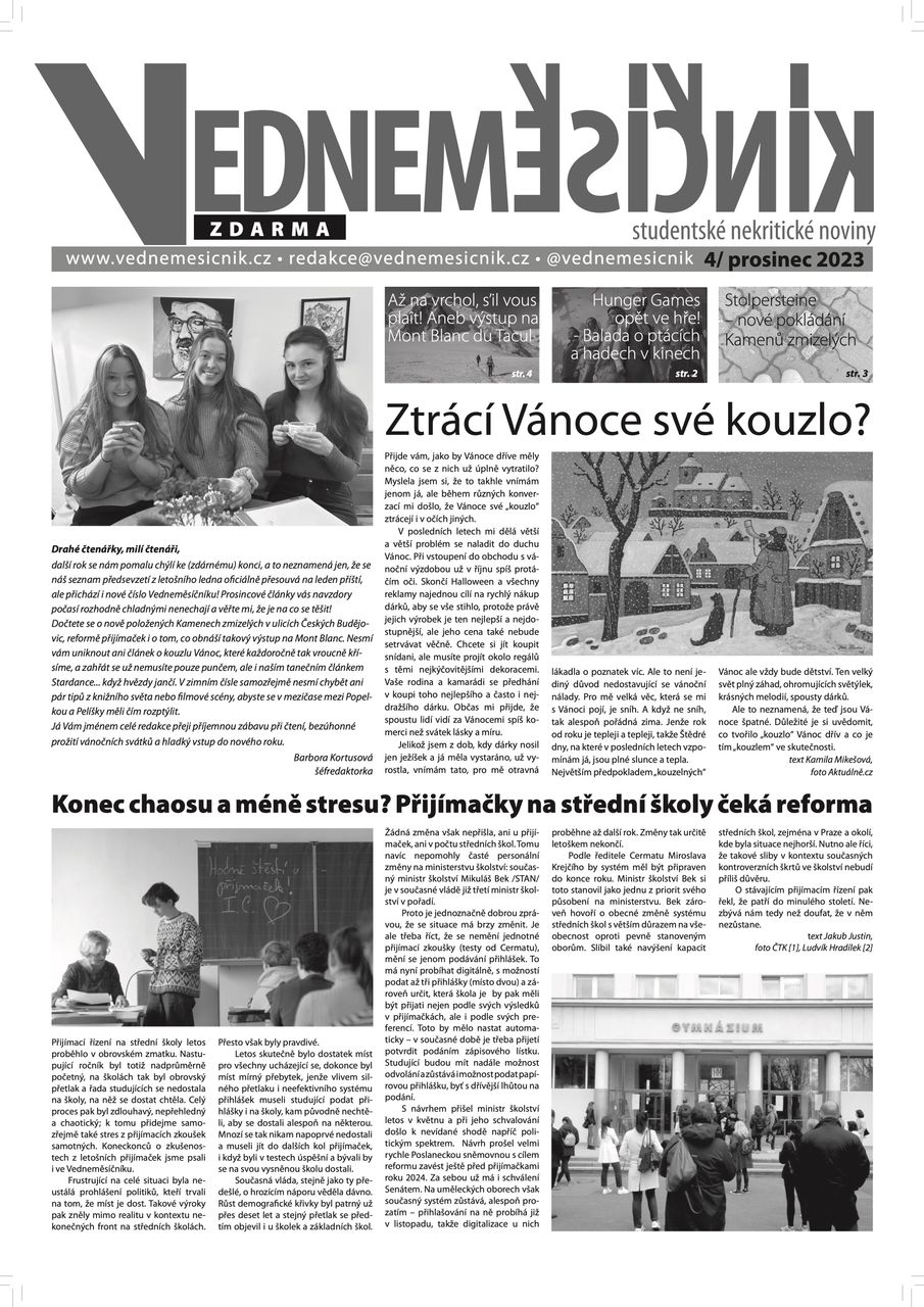 Obálka výtisku 4/prosinec 2023