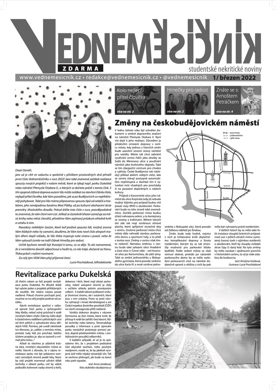 Obálka výtisku 1/březen 2022