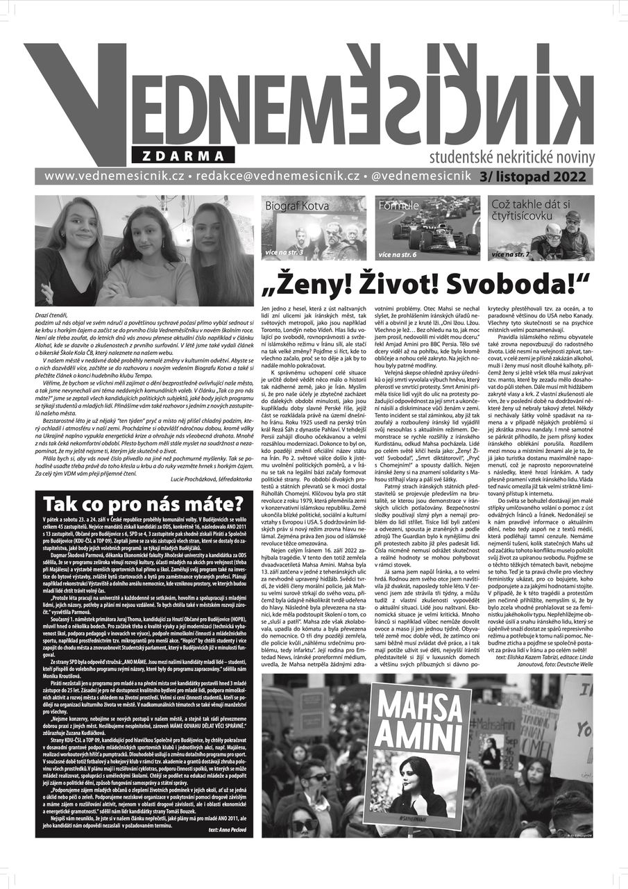 Obálka výtisku 3/listopad 2022